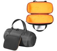 Étui de transport rigide en silicone souple compatible avec haut-parleur Bluetooth portable sans fil JBL Xtreme 4 (doublure orange)