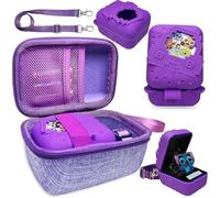 Étui de transport rigide et housse en silicone pour Bitzee Disney Interactive Toy Digital Pet Case, accessoires pour Bitzee Disney Virtual Electronic Pets (violet, étui pour Bitzee Disney Pet)