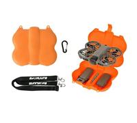 Étui de transport rigide et résistant aux chocs pour DJI Neo 2 - Sac de protection de voyage portable avec bandoulière pour drone 2 batteries émetteur-récepteur tournevis, Orange, Résiste aux chocs