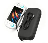 Étui de transport rigide pour anbernic RG Vita Pro, rangement de voyage en polyuréthane avec ajustement personnalisé et poches pour accessoires, coque de protection compacte pour console de jeu
