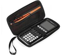 Étui De Transport Rigide Pour Calculatrice Graphique Texas Instruments Ti-84 Plus Ce/Ti-84 Plus/Ti-83 Plus Ce/Ti-83 Plus/ Fx-9750giii, Poche Supplémentaire Pour Câbles, Crayon, Règle, Noir[Z1043]