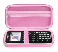 Étui de transport rigide pour calculatrice graphique TI-84 Plus CE/TI-84 Plus/TI-83 Plus CE/TI-83 Plus/TI-89 Titanium/Casio fx-9750GIII/TI-Nspire CX II CAS, poche supplémentaire en maille pour câbles