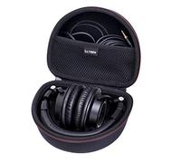 Étui de Transport Rigide pour Casque Audio-Technica ATH-M30X / ATH-M50X / ATH-M40X / ATH-M50xBT2 / ATH-M50xBT2DS - Sac de Transport Rigide de Transport (Noir + Noir)
