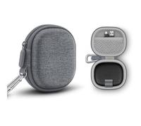 Étui de transport rigide pour casque Soundcore AeroFit Pro, sac de rangement portable, compact, durable, résistant à la poussière, boîte de protection avec mousqueton (gris)
