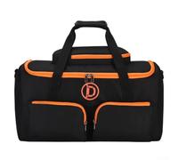Étui de transport rigide pour JBL pour partybox On-The-Go 2 : sac de voyage résistant aux chocs avec bandoulière, rangement en polyester pour haut-parleur et accessoires, noir, 51 x 24 x 28 cm