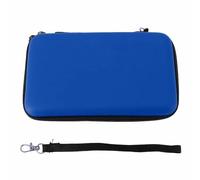 Étui de transport rigide pour nouvelle console de jeu 3DS XL (Bleue) | Étui de protection de voyage Portable avec 8 fentes de jeu, poche intérieure avec dragonne amovible