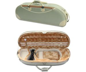 Étui de violon léger avec bretelles réglables, design durable pour violons 4/4, parfait pour les musiciens et les étudiants, Vert pois