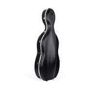 Étui de violoncelle Crossrock - En plastique ABS rigide avec roulettes 4/4 Full Size Noir