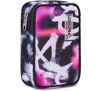 Étui de vitesse à sept étuis d'école BUZZY NOTE GIRL, noir, porte-stylo à com...