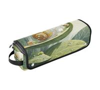 Étui de voyage 2 en 1 pour fer à friser avec coussinet résistant à la chaleur, étui de transport double couche pour fers plats, fers à lisser, fers à friser, escargots, feuilles, sac de pluie pour
