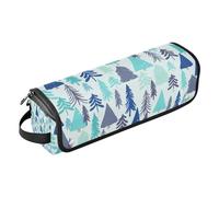 Étui de voyage 2 en 1 pour fer à friser avec tapis amovible résistant à la chaleur, étanche, organiseur de voyage pour outils chauds, fer à friser, fers plats, essentiels de voyage Merry Christmas