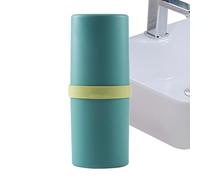 Étui de voyage à la brosse à dents, étui de brosse à dents de voyage, Porte-brosse à dents portable, Étui à brosse à dents électrique étanche et fuite avec compartiment pour voyager, camping, gymnase,