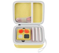 Étui de voyage compatible avec Yoto Mini - Lecteur audio et lecteur de musique pour enfants, sac de support pour haut-parleur pour enfants et cartes audio (M, jaune)