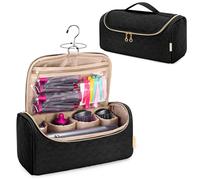Étui de voyage compatible pour Dyson Airwrap Multi-Styler tous les modèles et accessoires, sac de rangement portable avec crochet de suspension noir Black
