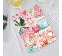 Étui de voyage de style junk d'été compatible avec Samsung Galaxy Tab/iPad, iPad 9e/8e/7e génération 10,2 pouces, nouveau étui iPad 10e génération, avec réveil/veille automatique, 4 coins anti-chute A