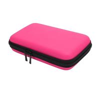 Étui de Voyage en Coquille Dur avec 8 Emplacements de Jeu et Stockage D'accessoires pour 3DS XL / 2DS XL/DS Lite/DSI XL Consoles (Noir) (Pink)