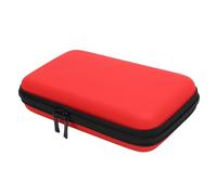 Étui de Voyage en Coquille Dur avec 8 Emplacements de Jeu et Stockage D'accessoires pour 3DS XL / 2DS XL/DS Lite/DSI XL Consoles (Noir) (Rouge)