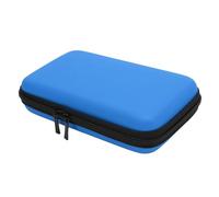 Étui de Voyage en Coquille Dur avec 8 Emplacements de Jeu et Stockage D'accessoires pour 3DS XL / 2DS XL/DS Lite/DSI XL Consoles (Noir) (Blue)