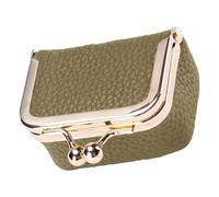 Étui de voyage en cuir avec porte-monnaie portable Kiss pour collier, boucles d'oreilles, pièces de monnaie en cuir, bagues, kaki, Beauté de masse