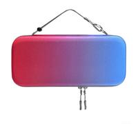 Étui de voyage en EVA pour Nintendo Switch 2 avec protection antichoc et design à double compartiment pour console et accessoires (rouge-bleu)