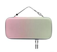 Étui de voyage en EVA pour Nintendo Switch 2 avec protection antichoc et design à double compartiment pour console et accessoires (rose/vert)