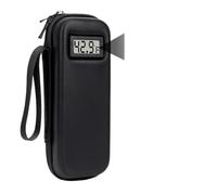 Étui de voyage isotherme pour insuline avec affichage thermomètre, refroidisseur de médicaments pour diabétiques réfrigérés, sac de rangement pour stylos à insuline, sac de glace, Noir , 21.5*9.0*5.8