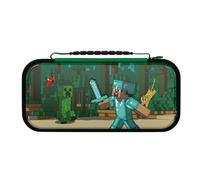 Etui de voyage Plus Glow Realmz Minecraft Forest Battle pour Nintendo Switch Nintendo Switch Lite et Nintendo Switch Modèle OLED