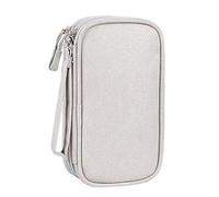 Étui de Voyage pour appareils électroniques, Accessoires électroniques, Sac de Rangement étanche pour câbles, Organisateur de Cordon de Voyage, Sac de Rangement pour Cordon, Gris élégant