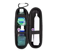 Étui de voyage pour brosse à dents électrique | Porte-brosse à dents portable | Rangement protecteur, pochette de transport, étui rigide pour la plupart des brosses à dents électriques, noir