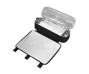 Étui De Voyage Pour Coiffeur - Sac De Rangement Pour Outils Portables, Organisateur 2 En 1 Avec Tapis Résistant À La Chaleur, Porte-outils Compact Pour Cheveux | Convient Aux Fers Plats, Lisseurs, Fer
