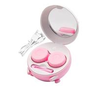 Étui de voyage pour lentilles de contact | Avec pince à épiler et boîte rechargeable, récipient de nettoyage pour lentilles de contact, pour lentilles de contact souples, RGP, sclérales, lentilles de