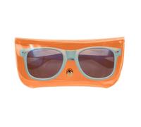 Étui de voyage pour lunettes de couleur caramel - PVC rose de 6 x 2 x 2 pouces, doux pour support de GPS, accessoire de protection pour lunettes pour femmes | Organisateur de sac à main, kit de