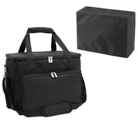 Étui de voyage pour machine à coudre Singer, Brother, Janome et accessoires compatible avec la plupart des sacs à accessoires de couture, Noir, Classique