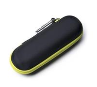 Étui de voyage pour Philips OneBlade 360/Pro/Intimate Series - Étui de rangement rigide en EVA pour rasoir électrique, tondeuse à barbe et toiletteur avec organisateur d'accessoires, noir et vert