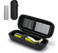 Étui de Voyage Rigide avec Accessoires Étui de Rangement pour Tondeuse et Rasoir Hybrides,étui de Transport étanche Sac de Rangement Portable pour O Blade Norelco Pro,Noire(Q948)