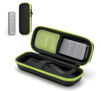 Étui de voyage rigide avec accessoires pour tondeuse électrique hybride et rasoir, étui de transport étanche, sac de rangement portable pour O Blade Norelco Pro, Vert, Étui de voyage rigide pour