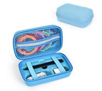 Étui de Voyage Rigide Housse Cas Coque pour 3Doodler Start+ Essentials 3D Pen/ MYNT3D Stylo Super 3D - Bleu