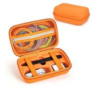 Étui de Voyage Rigide Housse Cas Coque pour 3Doodler Start+ Essentials 3D Pen/ MYNT3D Stylo Super 3D -Orange