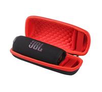 Étui de Voyage Rigide Housse pour JBL Flip 7 Enceinte Bluetooth Portable - AQSACOKIYA - avec Sangle Réglable - boîte Seule - Rouge