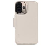 Etui DECODED en cuir beige détachable 2en1 iPhone 16