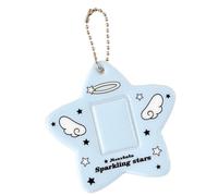 Étui décoratif en PVC avec motif étoile accrocheuse pour protéger vos cartes à l'école ou au bureau, bleu, One Size