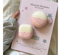 Étui d'écouteurs créatif et à la mode avec patchwork de cœurs à pois roses et anneau de suspension, convient pour Freebuds 7i, nouvel étui d'écouteurs FreeClip 2, étui d'écouteurs Freebuds SE 3, étui