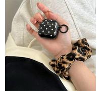 Étui d'écouteurs minimaliste à pois noirs compatible avec les écouteurs Bluetooth Apple 2e/4e génération, housse de protection pour le nouveau Pro 3 Apple AirPods 1/2,Apple AirPods Pro,Apple AirPods 3