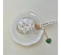 Étui d'écouteurs motif coquillage d'été feuille verte fleur rose avec pendentif compatible avec Samsung Galaxy Buds3/Pro/Buds2Pro/Core/Fe/3fe/Buds 4/4pro/FreeClip2/FreeBuds SE2/SE3/5i/6i nouveau étui 