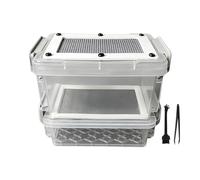 Étui D'élevage De À Soie - Technologie De Filtrage des Excréments, Cadre PE 4,33 X 3,74 X 2,76 Pouces, Composant Anti-humidité avec Brosse À Pince | Boîte De Conservation des De Farine pour