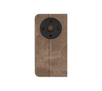 Etui Denim Portefeuille pour Honor Magic 6 Lite 5G Support vidéo Bronze