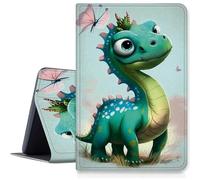 Étui dinosaure papillon pour Samsung Galaxy Tab S6 Lite 10,4" 2024/2022/2020 (SM-P620/P610/P613/P615), résistant aux chocs en cuir PU avec fonction veille/réveil automatique pour Galaxy Tab S6 Lite