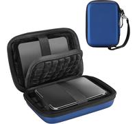 Étui Disque Dur Externe 2,5"", Housse de Protection pour WD, Toshiba, Canvio, Seagate, Samsung SSD HDD, Pochette Portable Antichoc pour 2 x 2,5"" Disques, avec Poche pour Accessoires