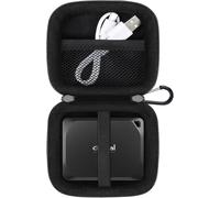 Étui Disque Dur Externe Housse De Protection Pour Crucial X10 Pro/Crucial X9 Pro Portable Ssd 1Tb 2Tb 4Tb Usb 3.2 Eva Housse Pochette Case Antichoc Étanche, Nior+Nior[Z1518]