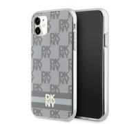 Étui DKNY Checkered Mono Pattern MagSafe pour iPhone 11, beige